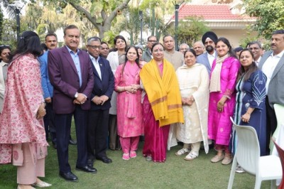 Mrs. Mallika Nadda, President of Special Olympics Bharat, visited our residence during her Rohtak visit